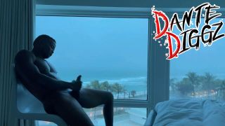 Dante Diggz - Morning BBC Alone Time During A Hurrricane On South Beach 1080P - Solo masturbation-5