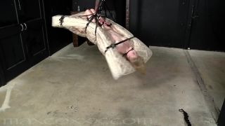 Allie Bound to Mattress and Suspended Titty Torture Bound...-3