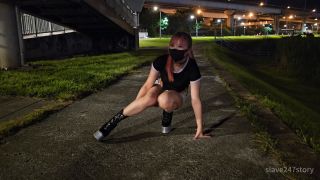 xxx video clip 32 slave247story - Young Ponygirl Practicing Walking Outdoors - UltraHD 2160p on femdom porn gay bdsm tied up-9