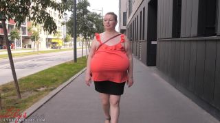 Lilydreamboobs – Red Shirt No Bra In Public 4K - (Big Tits porn)-7