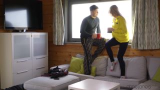 Cozy romantic winter cabin sex-1