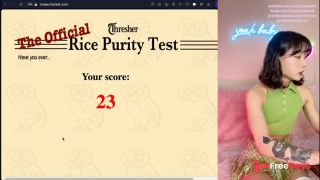 [GetFreeDays.com] Fit Asian girl Peachy takes the Rice Purity Test - STIs Cheated Number of partners and more Porn Video December 2022-9