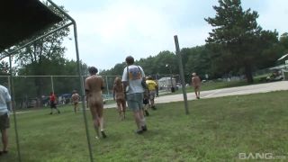 College Coeds Get Naked And Play Volleyball Outdoors-0