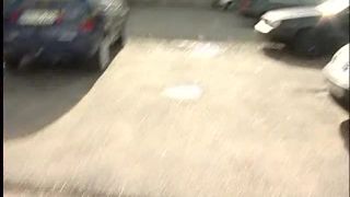 She gives him amazing blowjob on parking-6