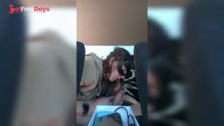 A MAN FRYING HIS WIFE WHILE PEOPLE AROUND ARE FRYING MEAT-8