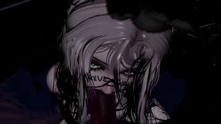 Hentai Bunny girl gives wet blowjob EROTIC ASMR POV VRCHAT-8