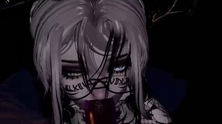 Hentai Bunny girl gives wet blowjob EROTIC ASMR POV VRCHAT-9