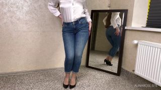 Alina Rose CUM ON MY ASS IN SEAMLESS NUDE PANTYHOSE-1