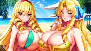 Ahegao Face ELEGANT MOMMY gets FUCKED HARD in DESERTED ISLAND Motto Haramase Honoo no Oppai Isekai Oppai Maid-1