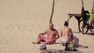 Molesting and taking video of my friend on a nude plage  at-3