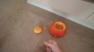 Sneaky Step Bro Puts His Dick In A Pumpkin  Me 1080p-1