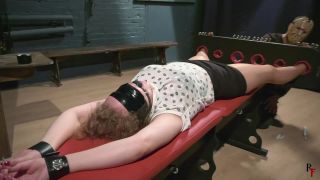 RussianFetish - Vanda got in a tickling trap – Ballgagged, and nylon tickling in stocks – Tickling Videos.-9