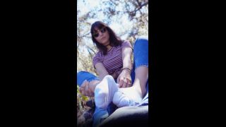 SockjobFootjob On A Public Hiking Trail  Ava Brooke-0