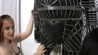 free online video 30 Custom Metal Cage and Chastity Breath Control With JG Leathers with Gwen Freestorm | femdom | bdsm porn fetish fun-7