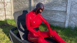 online porn video 14 Honey Hair – Latex Doll Sunbathing on femdom porn big ass big tits big booty-9