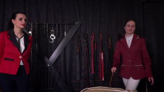 FEMDOMFOTO (German) - Miss Ilara - Brutally Thrashed By 2 Riding Mistresses.-3