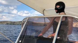 Bupshi Latex Amp Dildo Pants On The Sea-9