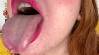 online adult video 34 femdom sissy chastity Adora bell – Tongue out Throat open, joi video on fetish porn-1