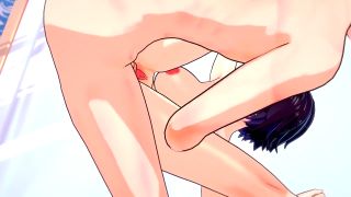 Wet Waifus - Hot Glasses MILF sucks you dry - 3d Hentai-6