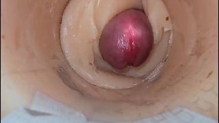 Big Dick Camera deep inside tight pussy captures huge cum explosion-2