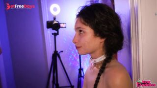 First Time New College Slut gets Face Fucked Against the Wall and Rimming on Easter-6