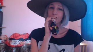 Pt 1 cuteblonde666 - Blowing Balloons For Halloween Fun-0