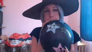 Pt 1 cuteblonde666 - Blowing Balloons For Halloween Fun-1