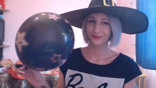 Pt 1 cuteblonde666 - Blowing Balloons For Halloween Fun-3