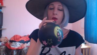 Pt 1 cuteblonde666 - Blowing Balloons For Halloween Fun-4