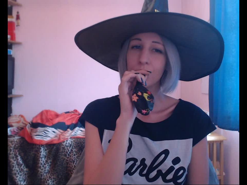 Pt 1 cuteblonde666 - Blowing Balloons For Halloween Fun