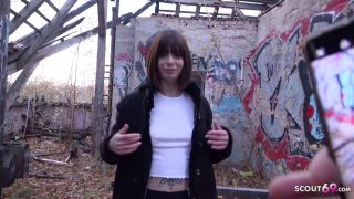 GERMAN_SC0UT - Tiny Emo Girl Silvia Seduce To Extrem Dirty Sex At Street Pickup - Shaved-2