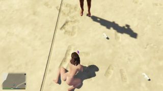 GTAHub - GTA 5: Amanda De Santa Naked Dance for Stripper on Beach Erotic Sensual Performance-3