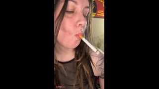 Sexy Smoking Brunette-1