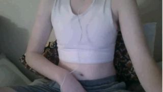 horny amateur teen with meaty hairy pussy masturbating on omegle webca ...-6