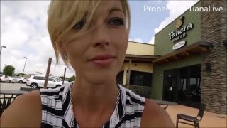free xxx video 48 ManyVids presents TianaLive in Restaurant Patio Orgasm With Toy | mature | milf porn nimin fetish fantasy-7