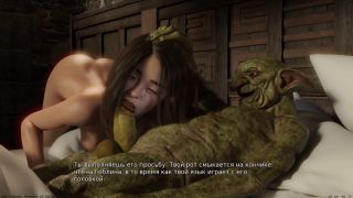 Gangbang thick green goblin cock cums in innocent holes of lost girls. female voice-0