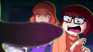 [GetFreeDays.com] Daphne and Velma use new blowjob tehnique to demask monsters - Scooby Doo Parody Adult Clip February 2023-9