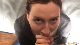 free porn clip 48 femdom cage Bettie Bondage – Bettie Real BJ, femdom pov on pov-1