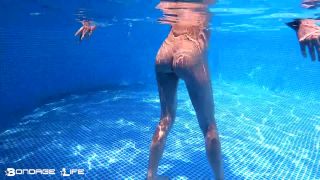 online adult clip 35 Bondage Life Rachel Greyhound: In The Pool (Release date: Aug. 30, 2021) Bondage - fetish - fetish porn one piece swimsuit fetish-5