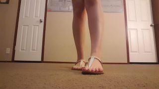 xxx clip 10 frostyprincess white sandals, feet fetish on feet porn -6