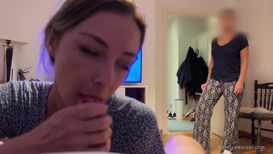 adult clip 5 Anastasia Ocean - Caught Me Giving a Blowjob To My Boyfriend. We Were Talking And She Watched And He Cum. - [PornHub] (FullHD 1080p) | fetish | femdom porn femdom legs