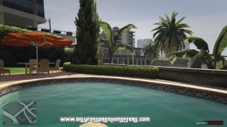 GTAHub - GTA 5: I Made Step-Sister Tracey De Santa Cum in Outdoor Pool Erotic Water Play-3