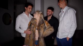 7132 HARD GANGBANG Blonde Teen Rookie wants to try three Cock...-1