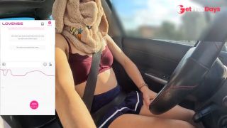 A friend of mine is filming me while I drive and a fan controls my lovense vibrator remotely-2