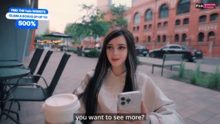 Pretty Girl Public Masturbation on Street & Cafe - 1080p Ful-3