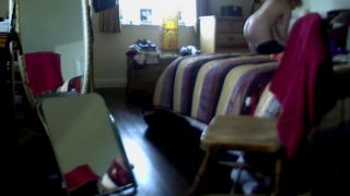 Horny hungry wife masturbating with toy in front of mirror. spy camera - Masturbation-7