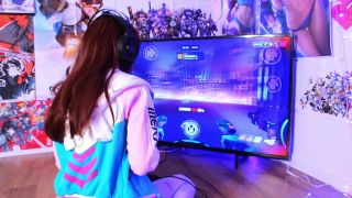 femdom control solo female | Gamer Dva Plays With Fuck Machine – Korpse Kitten | nerdy girls-0