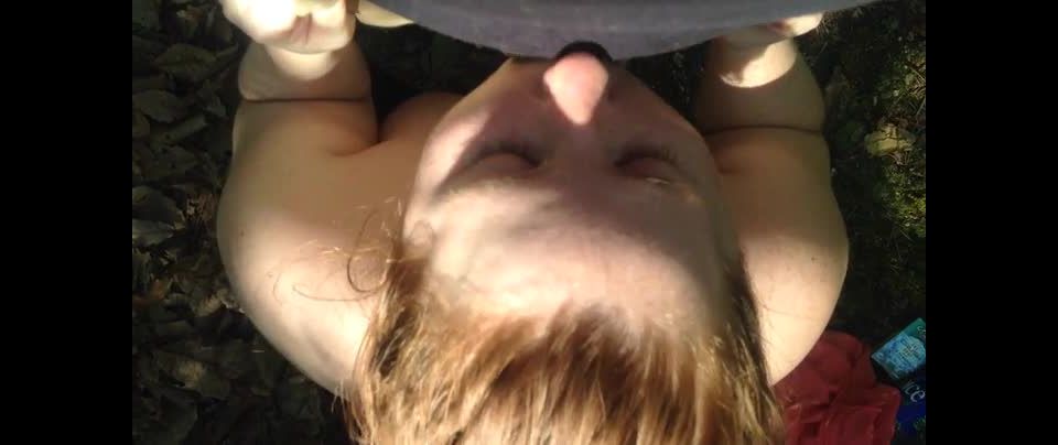 bbw boobs tits mature blowjob porn | Playfullilgirl – Pfl Outdoor Bj | redhead