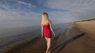 Anika Spring - We got Caught having Sex in the Forest, then Continued with a Quickie Creampie on the Beach [1080p] - Teen-3