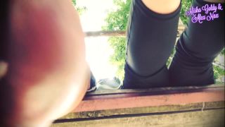 adult clip 48 ll our stinky dirty feet in public place, femdom mmf on creampie -3